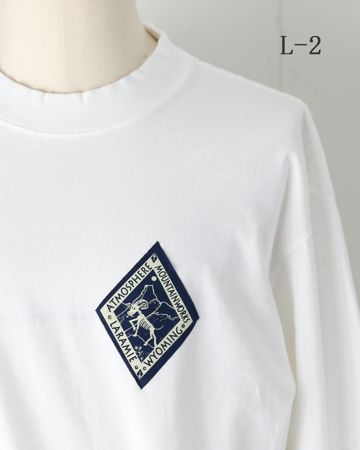 ATMOSPHERE MOUNTAIN WORKS アトモスフィアマウンテンワークス L/S Logo Tee
