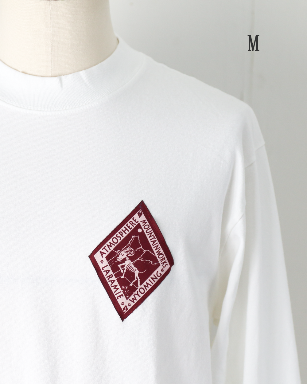 ATMOSPHERE MOUNTAIN WORKS アトモスフィアマウンテンワークス L/S Logo Tee