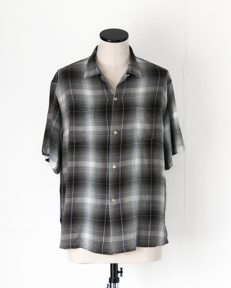 TOWN CRAFT 60s OMBRE LOOP COLLAR SS SHIRTS Green