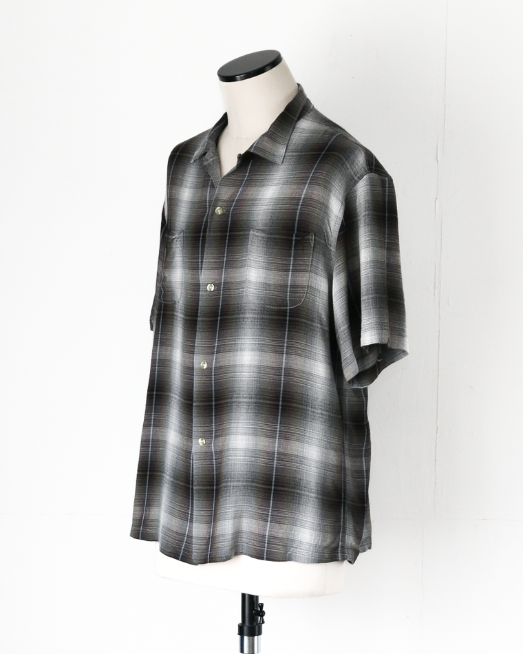 TOWN CRAFT 60s OMBRE LOOP COLLAR SS SHIRTS Green