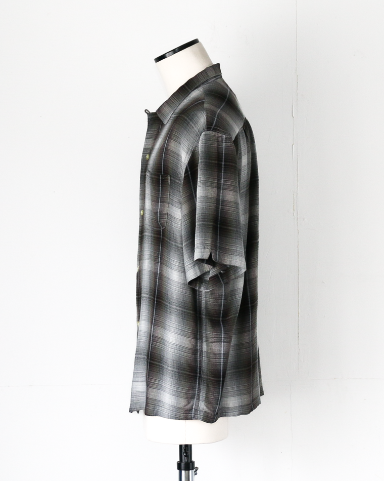 TOWN CRAFT 60s OMBRE LOOP COLLAR SS SHIRTS Green