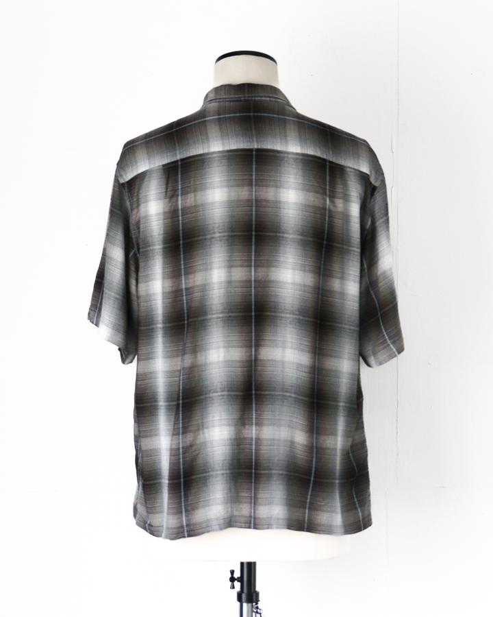 TOWN CRAFT 60s OMBRE LOOP COLLAR SS SHIRTS Green