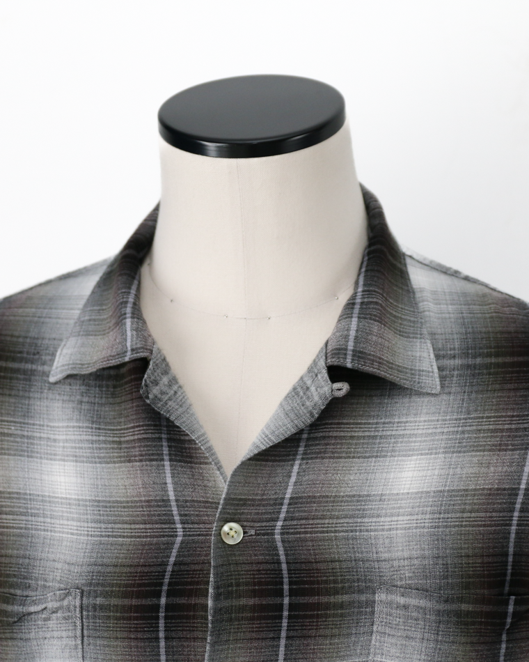 TOWN CRAFT 60s OMBRE LOOP COLLAR SS SHIRTS Green