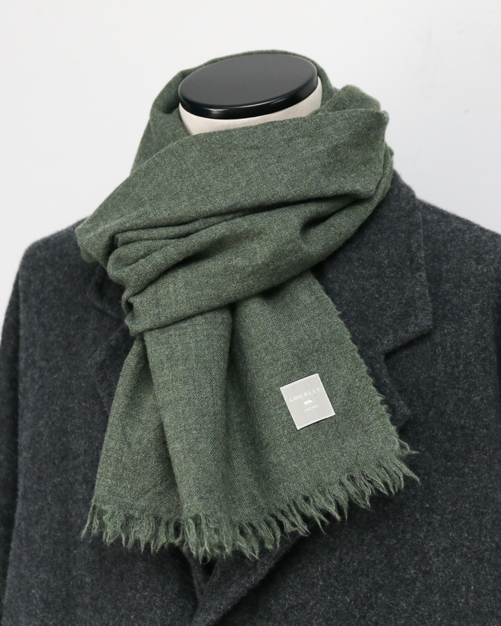 LOCALLY ローカリー 02452 light  short  muffler Moss  green