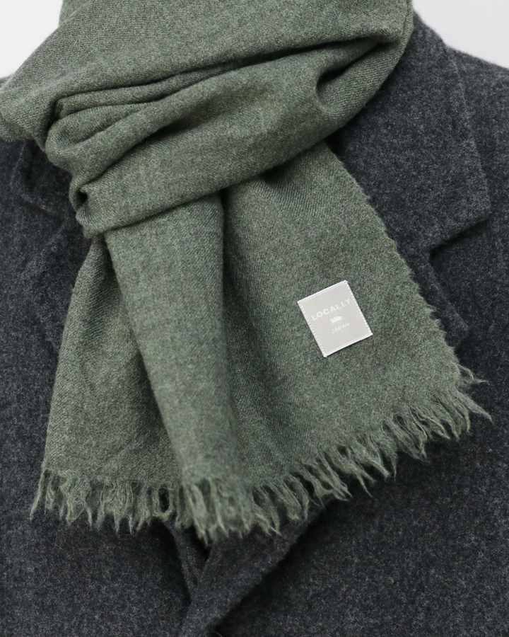 LOCALLY ローカリー 02452 light  short  muffler Moss  green