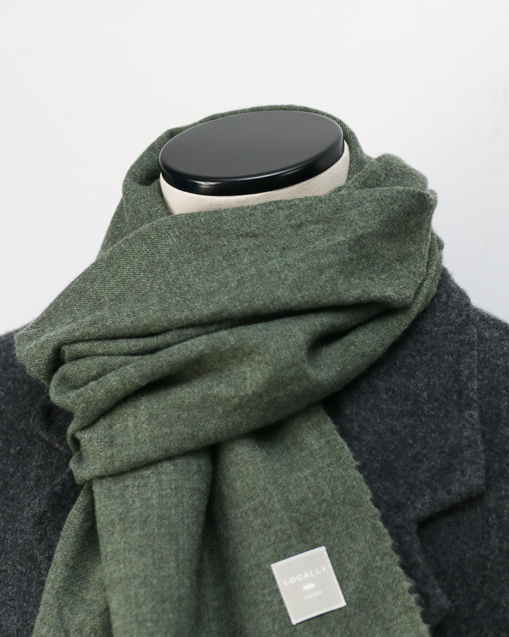 LOCALLY ローカリー 02452 light  short  muffler Moss  green