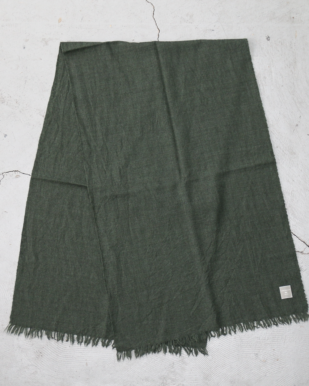 LOCALLY ローカリー 02452 light  short  muffler Moss  green