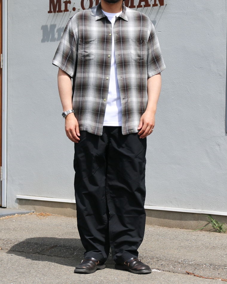 TOWN CRAFT 60s OMBRE LOOP COLLAR SS SHIRTS Green