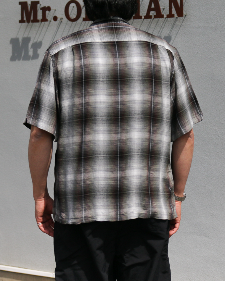 TOWN CRAFT 60s OMBRE LOOP COLLAR SS SHIRTS Green