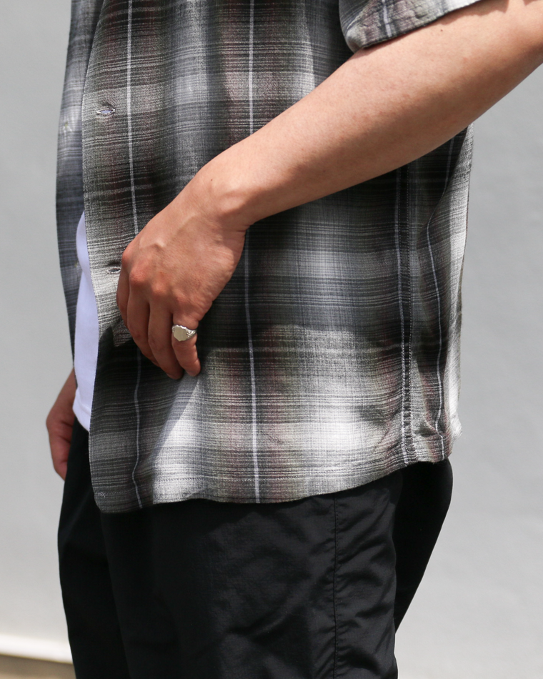 TOWN CRAFT 60s OMBRE LOOP COLLAR SS SHIRTS Green