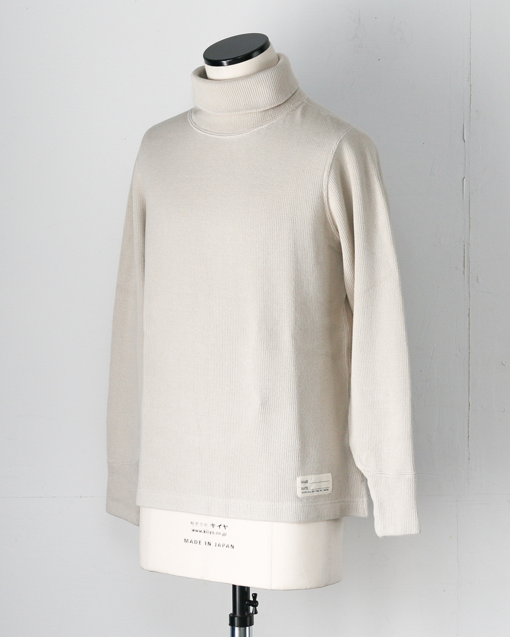 COLIMBO コリンボ ZB-0424 NEWKIRK TURTLE NECK THERMAL SHIRT Milk