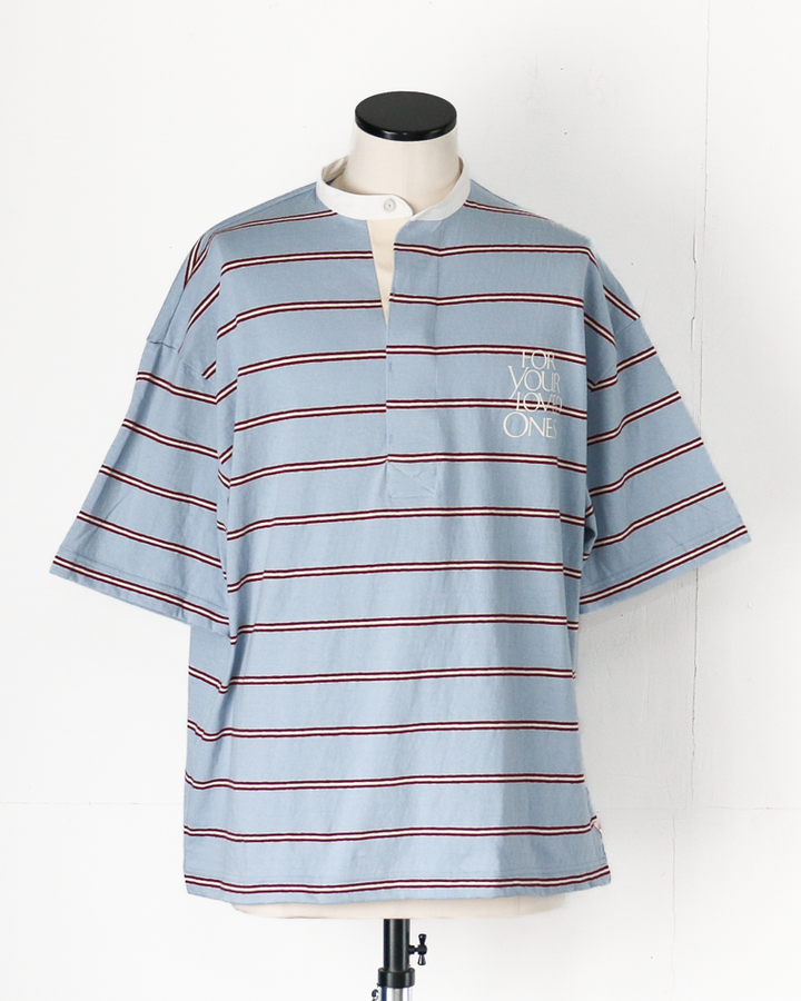melple Seaview Rugger Shirt Blue