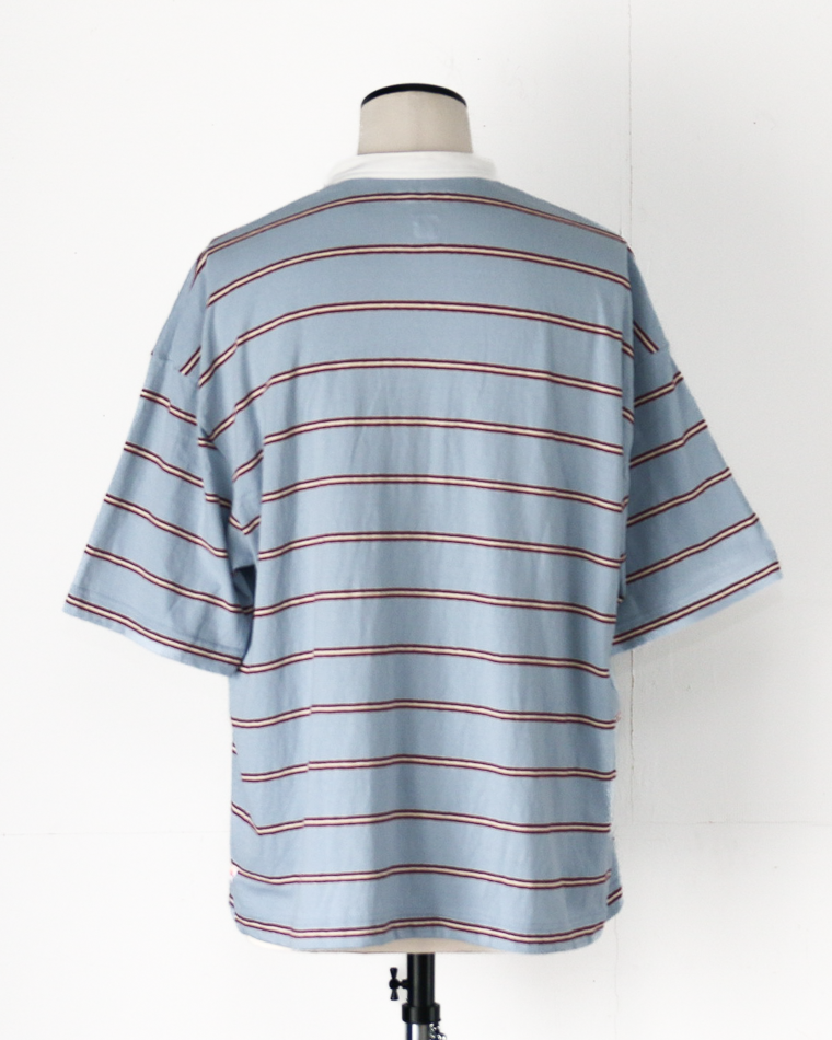 melple Seaview Rugger Shirt Blue