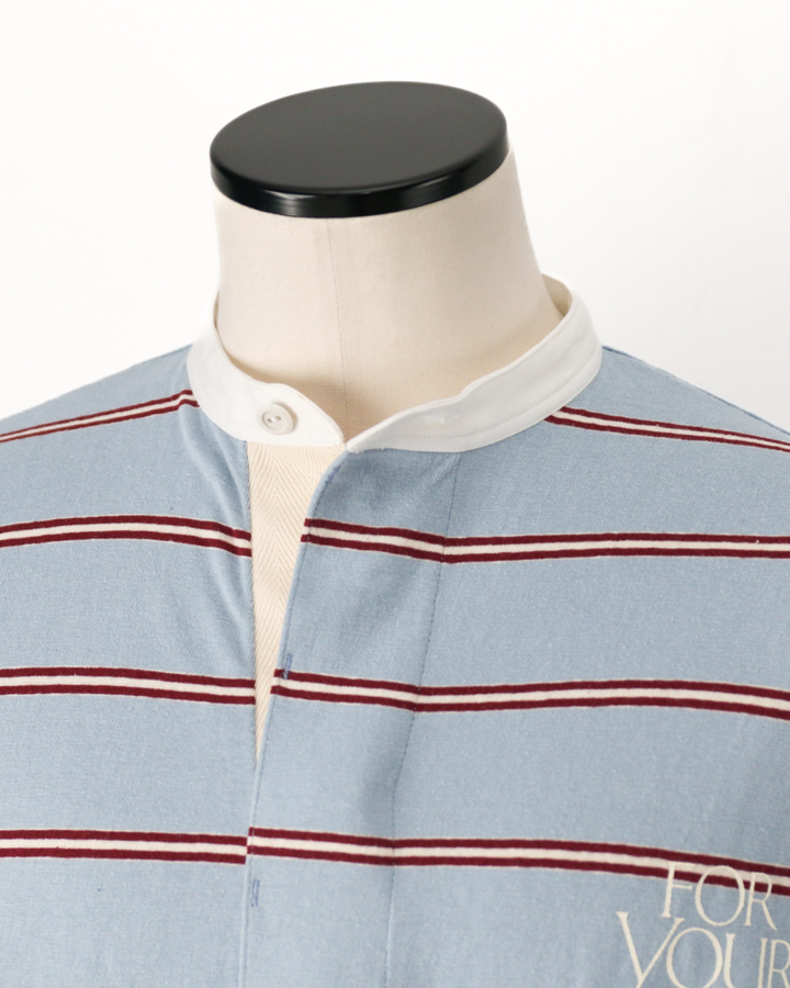melple Seaview Rugger Shirt Blue