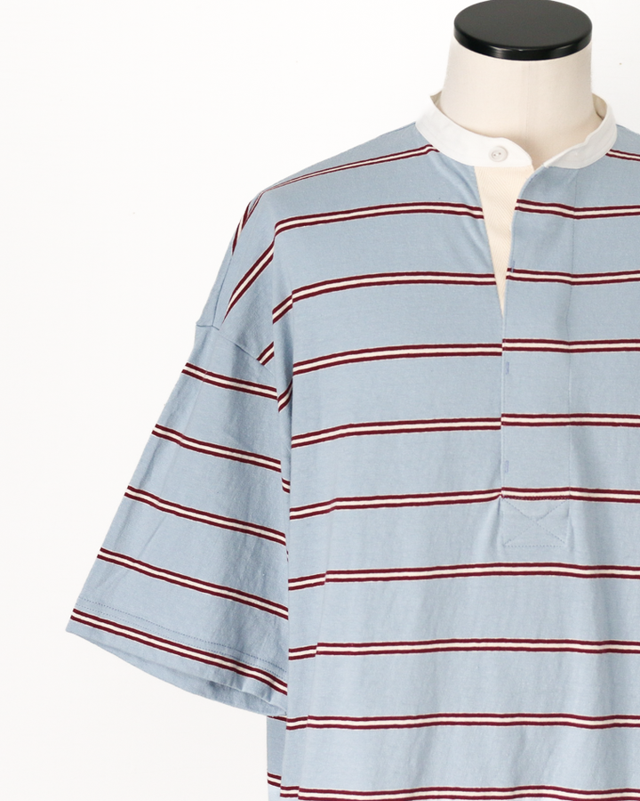 melple Seaview Rugger Shirt Blue