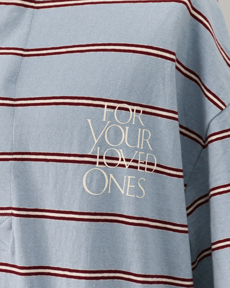 melple Seaview Rugger Shirt Blue
