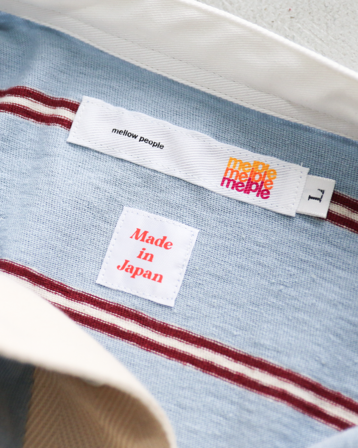melple Seaview Rugger Shirt Blue