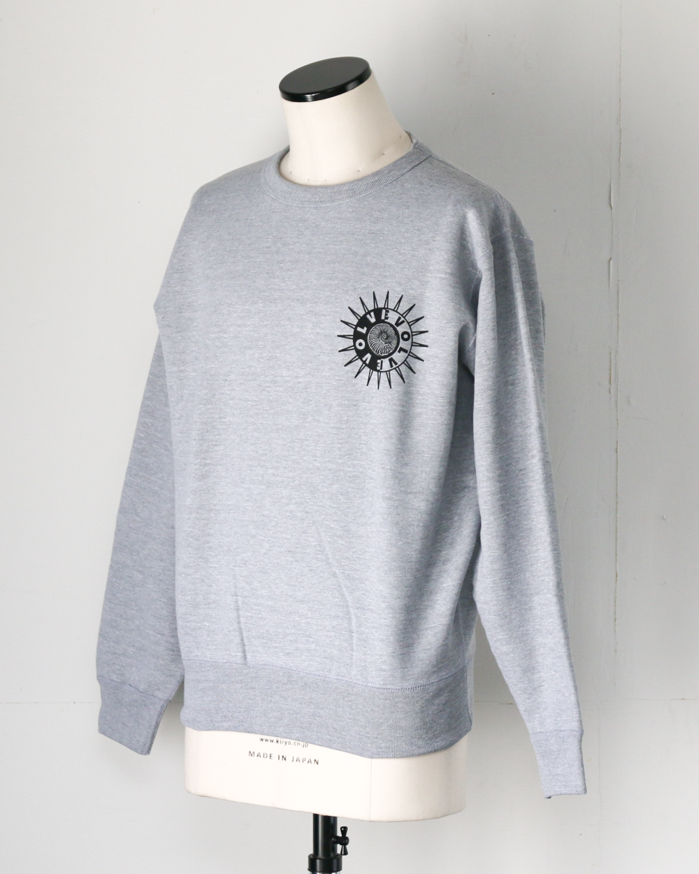 RAY TROLL Evolve Crew Fleece Neck Sweat Heather Grey