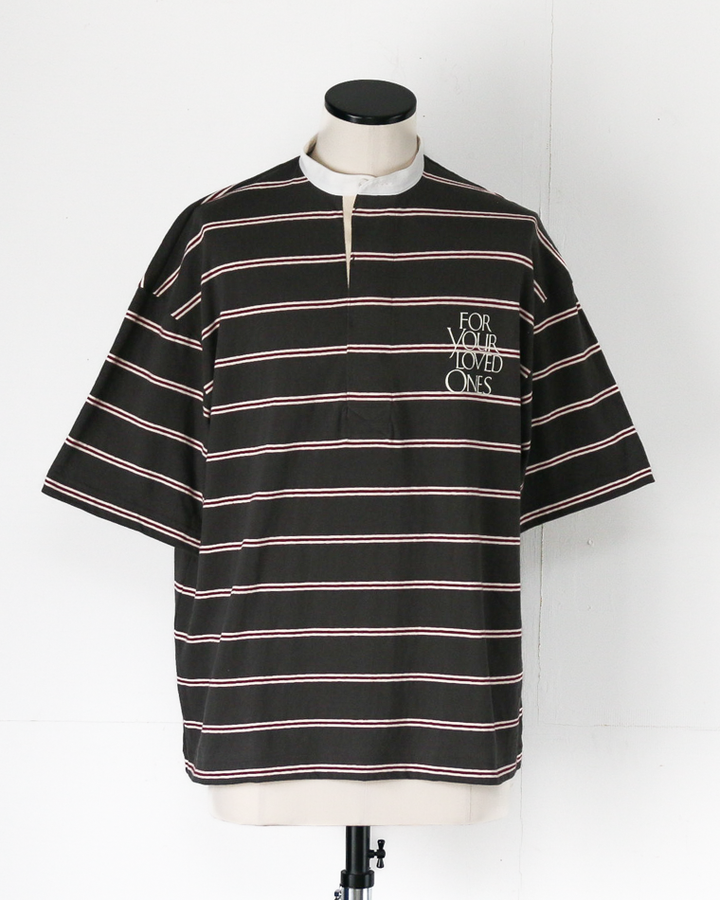 melple Seaview Rugger Shirt Black