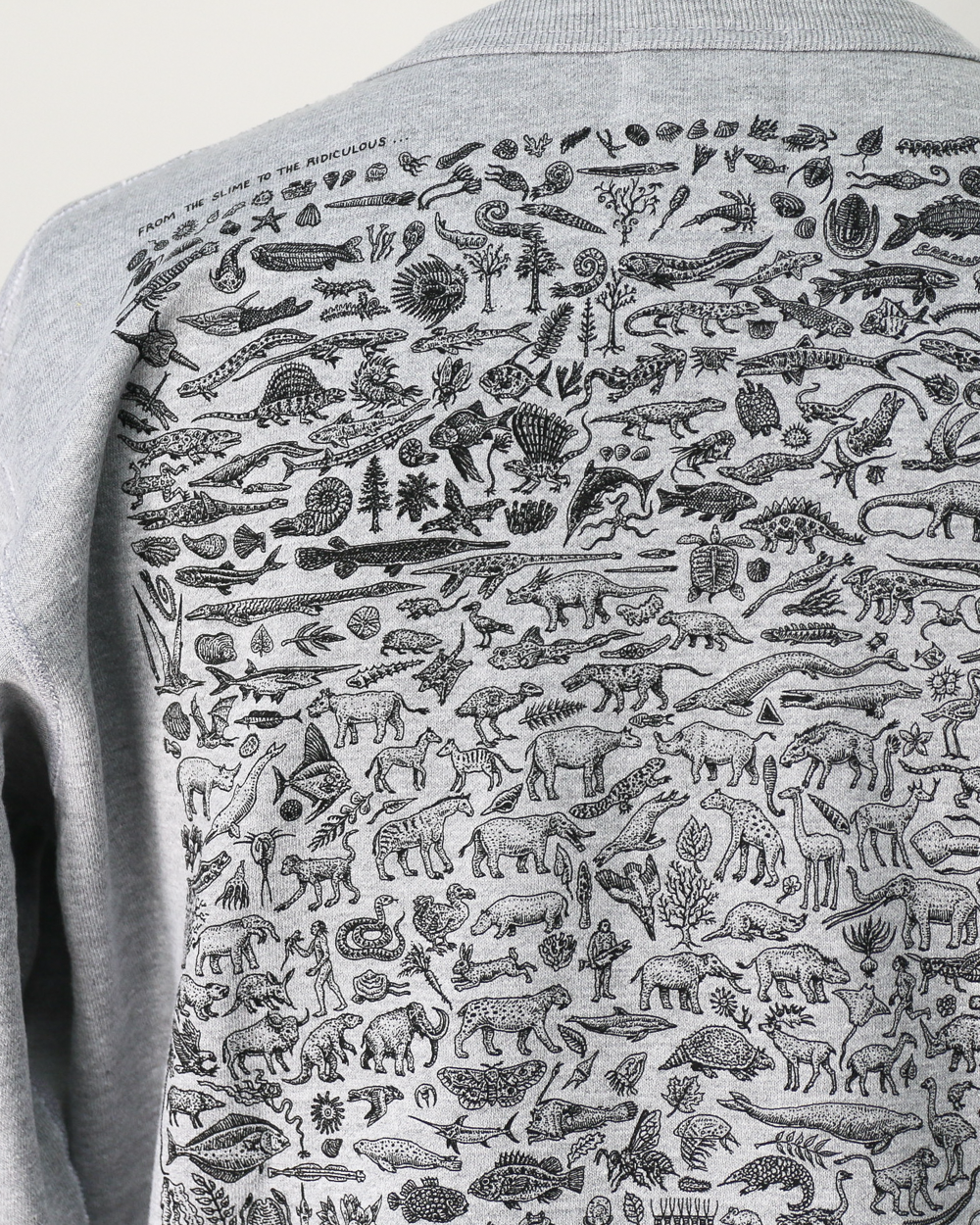 RAY TROLL Evolve Crew Fleece Neck Sweat Heather Grey