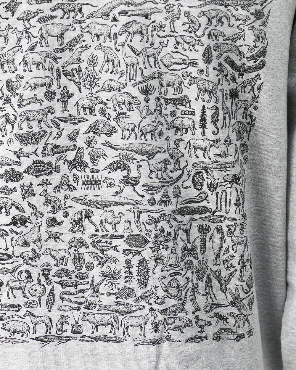 RAY TROLL Evolve Crew Fleece Neck Sweat Heather Grey