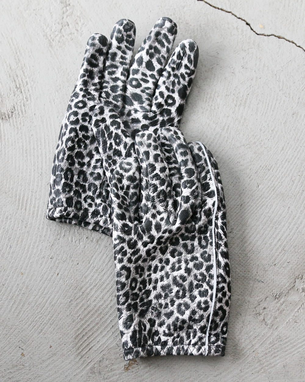 LAMP GLOVES ランプグローブ Shorty Glove White Leopard