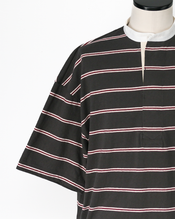 melple Seaview Rugger Shirt Black