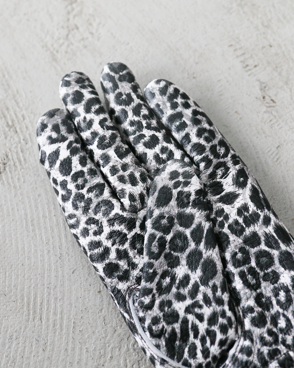 LAMP GLOVES ランプグローブ Shorty Glove White Leopard