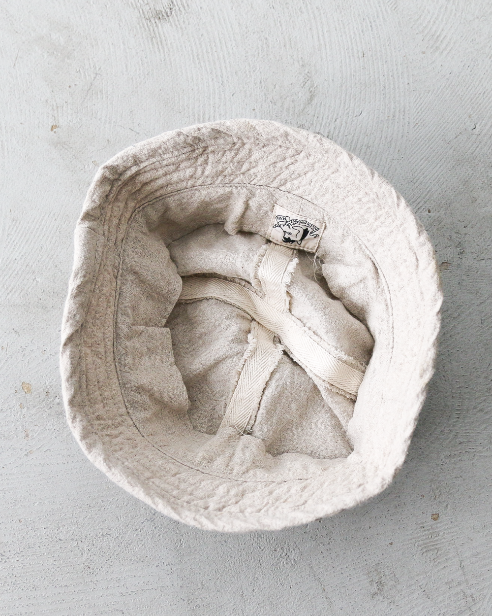 Mr.OLDMAN × NUU Linen Marine Hat Natural