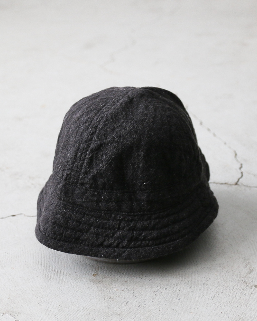 Mr.OLDMAN × NUU Linen Marine Hat Fade Black