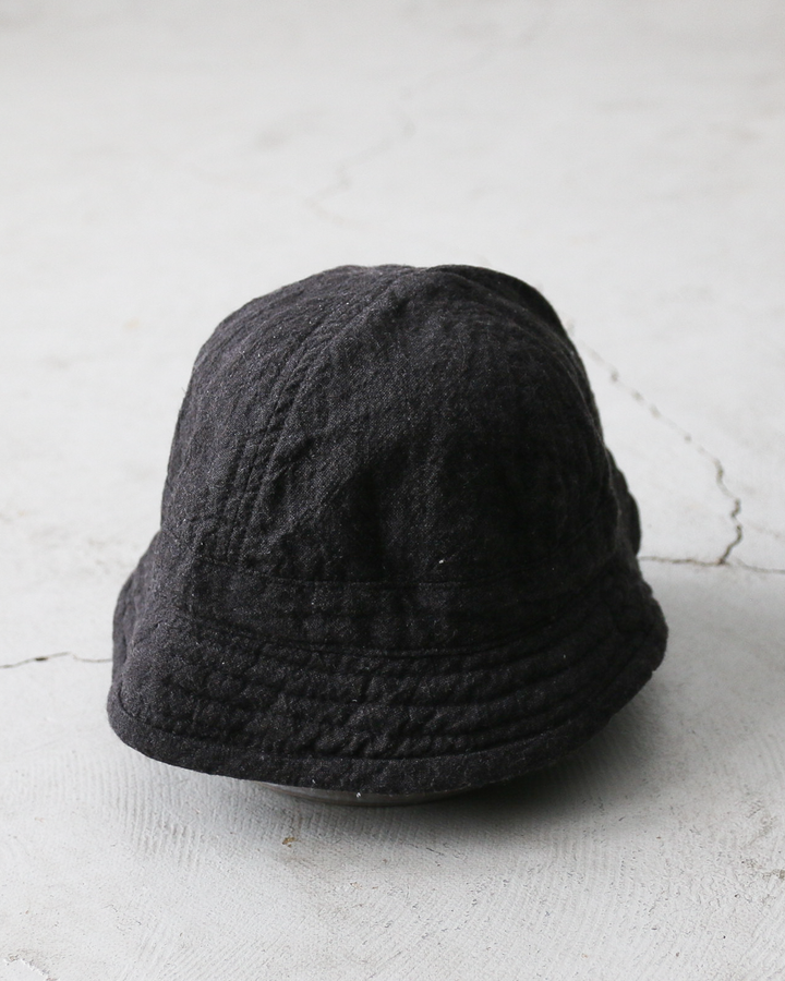 Mr.OLDMAN × NUU Linen Marine Hat Fade Black