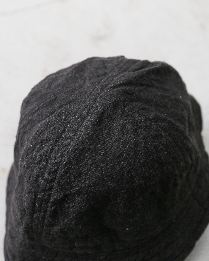 Mr.OLDMAN × NUU Linen Marine Hat Fade Black