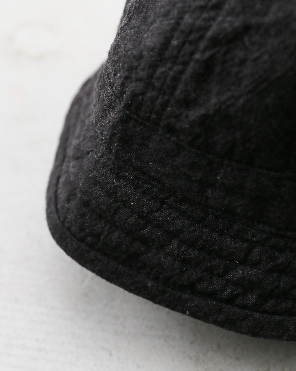 Mr.OLDMAN × NUU Linen Marine Hat Fade Black