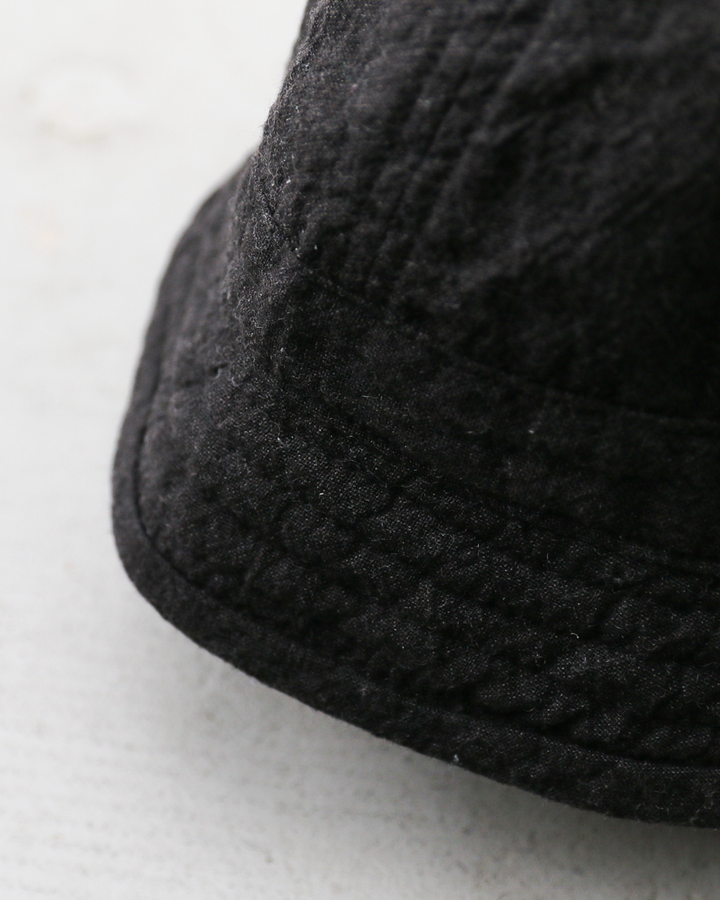 Mr.OLDMAN × NUU Linen Marine Hat Fade Black