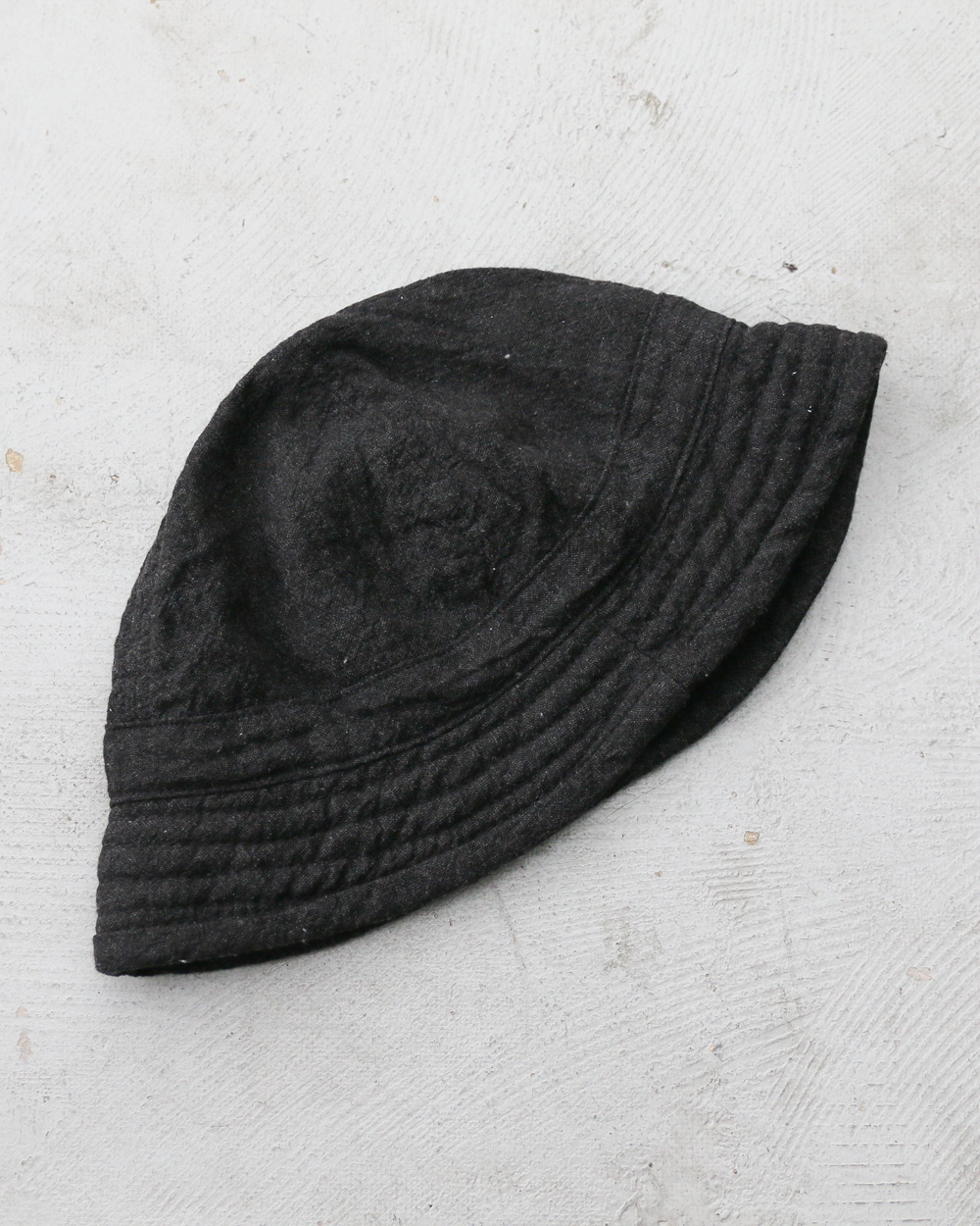 Mr.OLDMAN × NUU Linen Marine Hat Fade Black