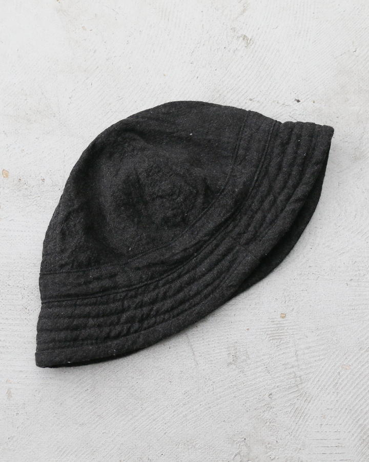 Mr.OLDMAN × NUU Linen Marine Hat Fade Black