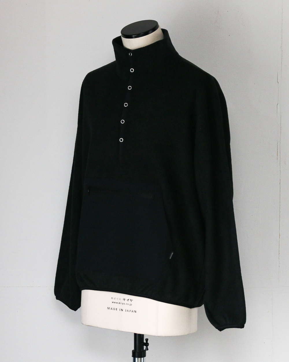 DELICIOUS デリシャス Fleece Snap Pullover - BLK