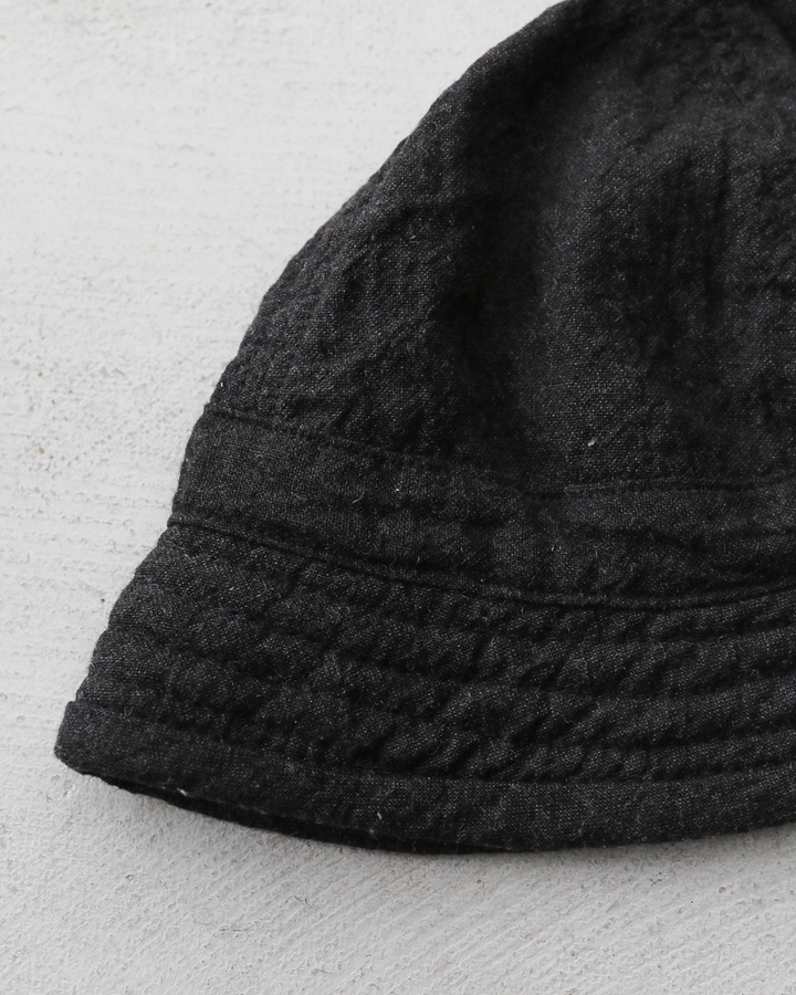 Mr.OLDMAN × NUU Linen Marine Hat Fade Black
