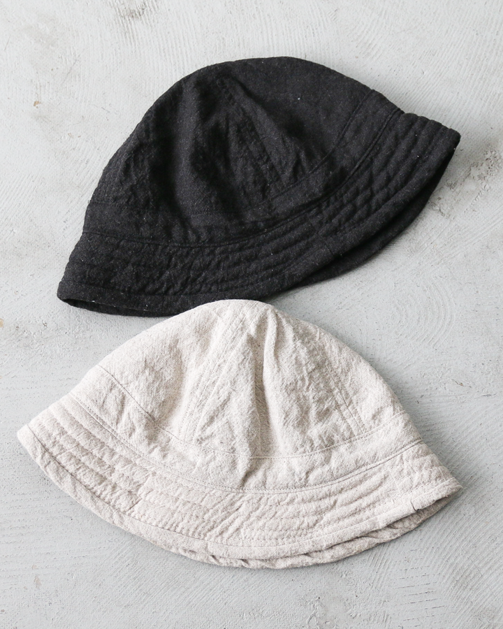 Mr.OLDMAN × NUU Linen Marine Hat Fade Black