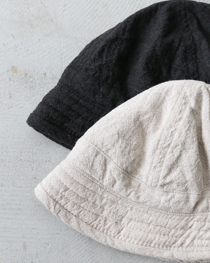 Mr.OLDMAN × NUU Linen Marine Hat Fade Black