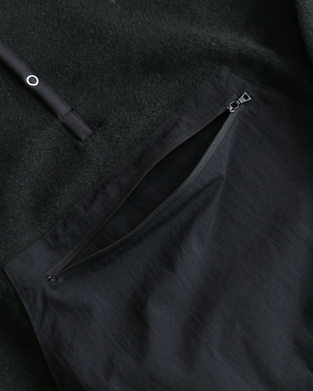 DELICIOUS デリシャス Fleece Snap Pullover - BLK