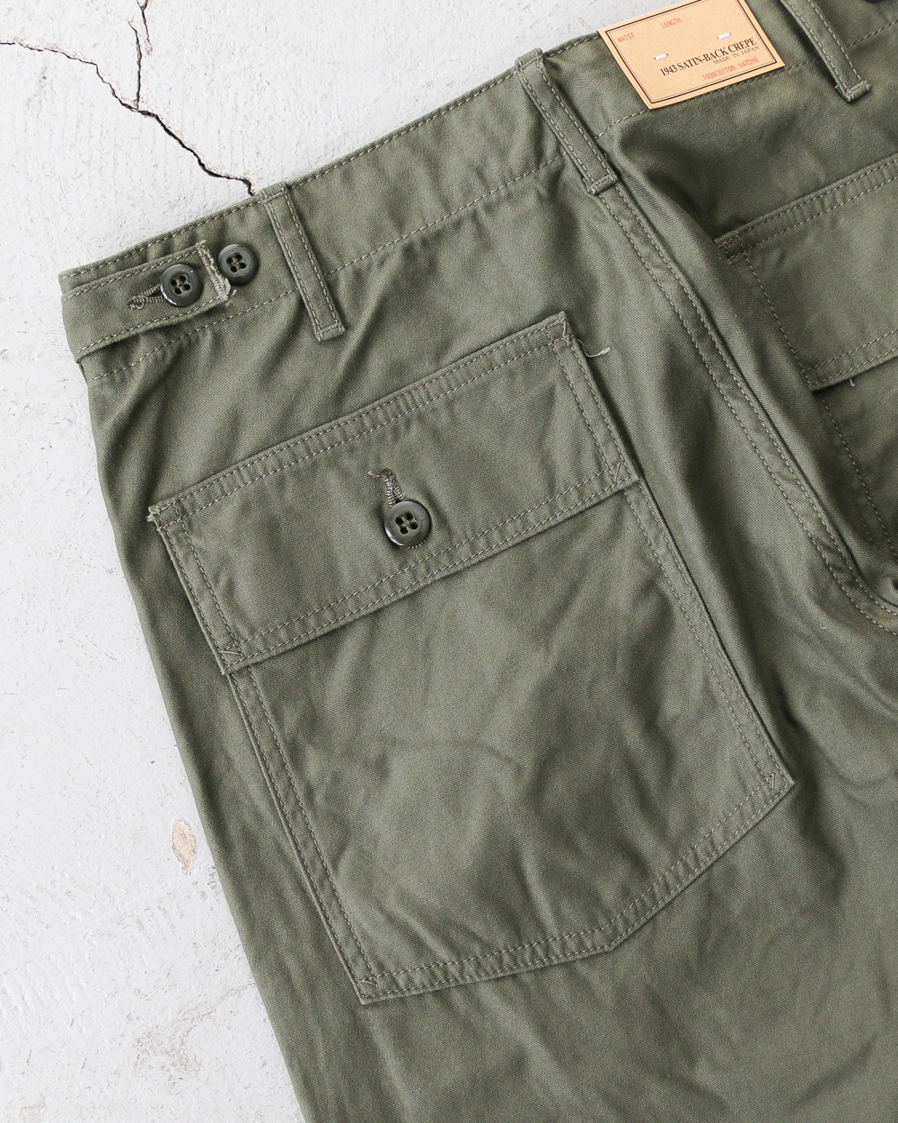 FOB factory エフオービーファクトリー F0540 BAKER PANTS TYPE2 Olive