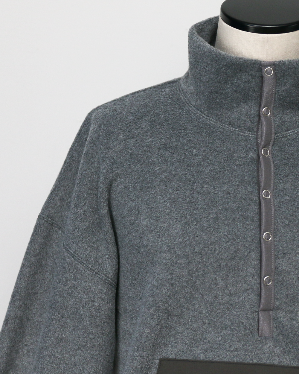 DELICIOUS デリシャス Fleece Snap Pullover - L.GRY
