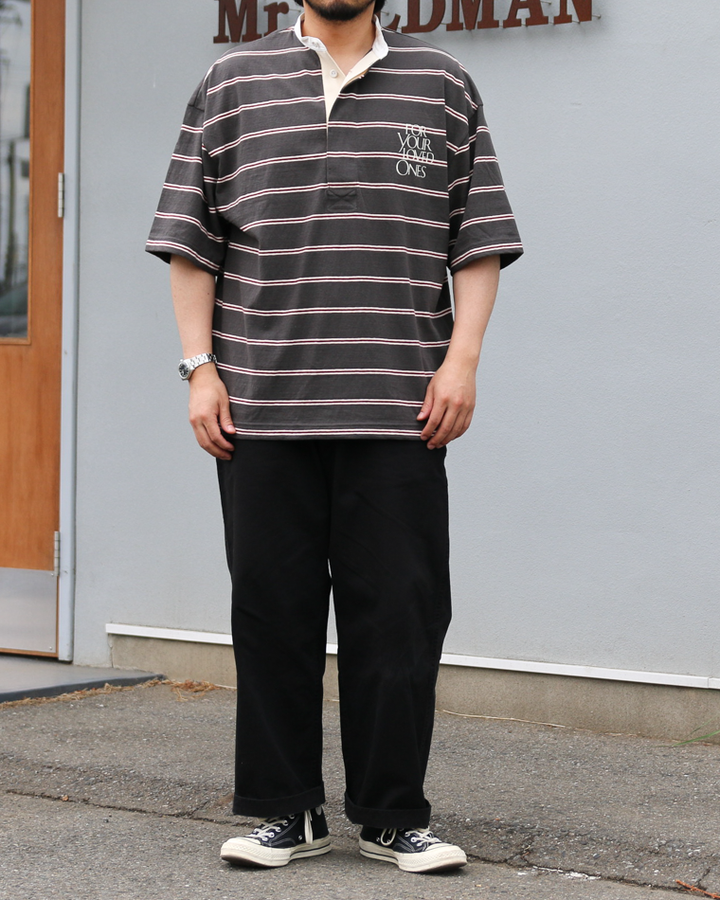 melple Seaview Rugger Shirt Black