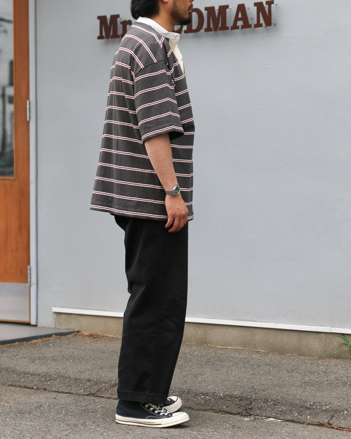 melple Seaview Rugger Shirt Black