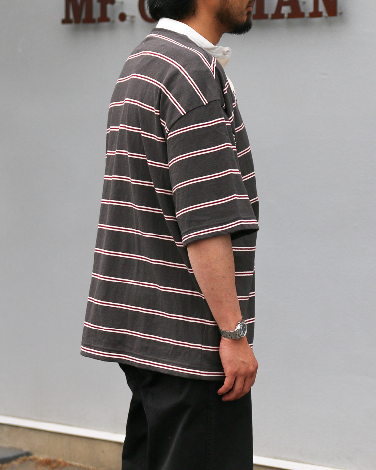 melple Seaview Rugger Shirt Black
