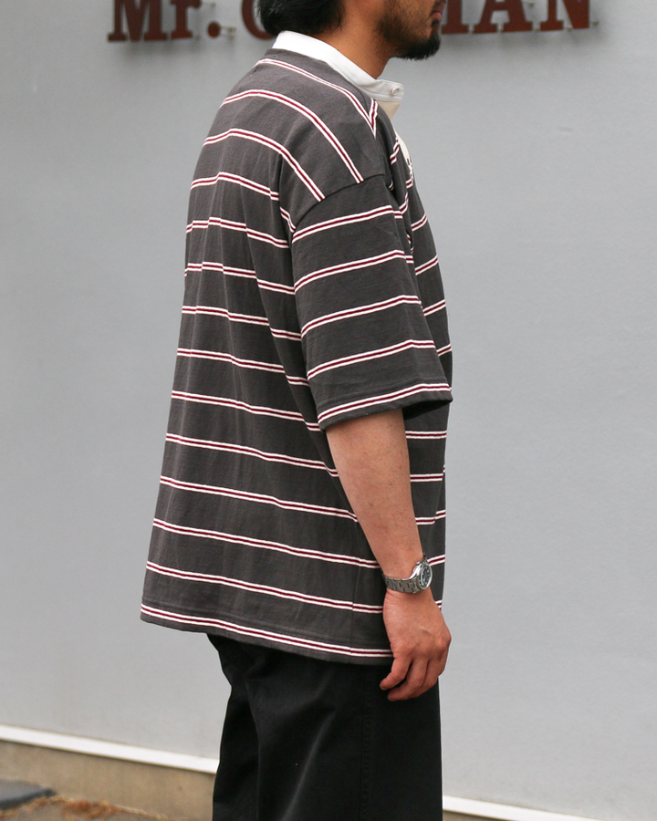 melple Seaview Rugger Shirt Black