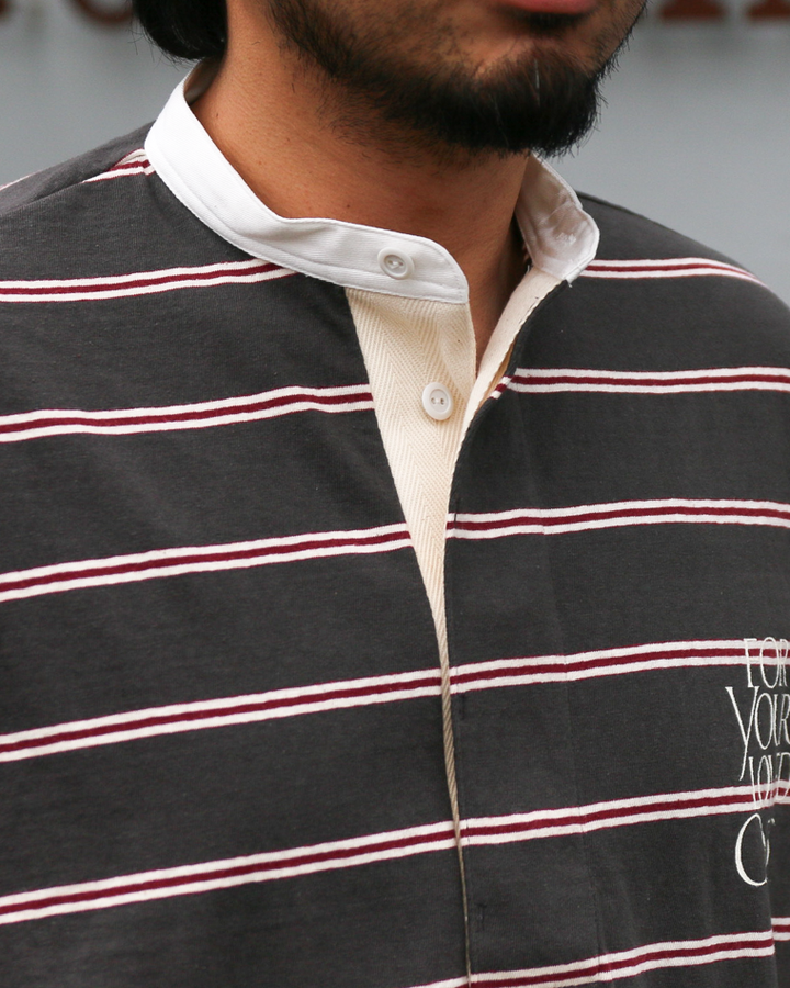 melple Seaview Rugger Shirt Black