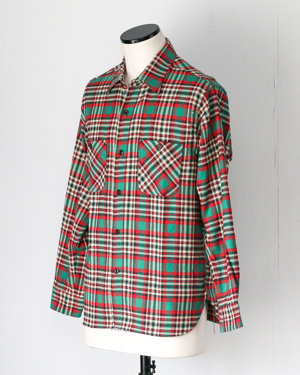 SUGAR CANE SC29778 Twill Check Work Shirt Green