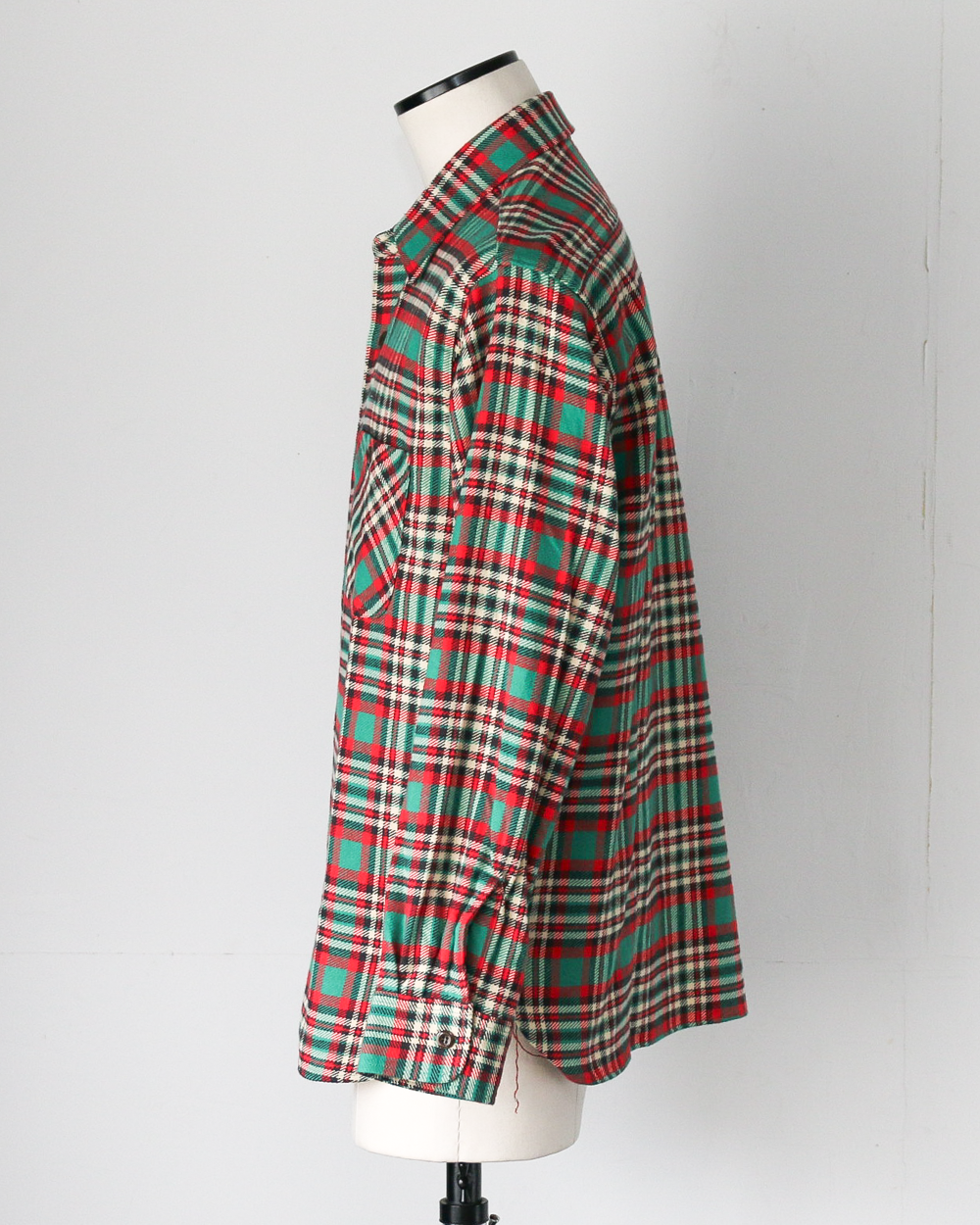 SUGAR CANE SC29778 Twill Check Work Shirt Green